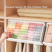 Joybos Storage Drawer Box Household Organizer For Underwear Wardrobe Organizer For Clothes Self-Adhesive Under Desk Drawer