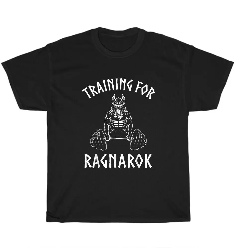 

Viking Training For Ragnarok Nordic Gym Norse Mythology T-Shirt Tee Gift