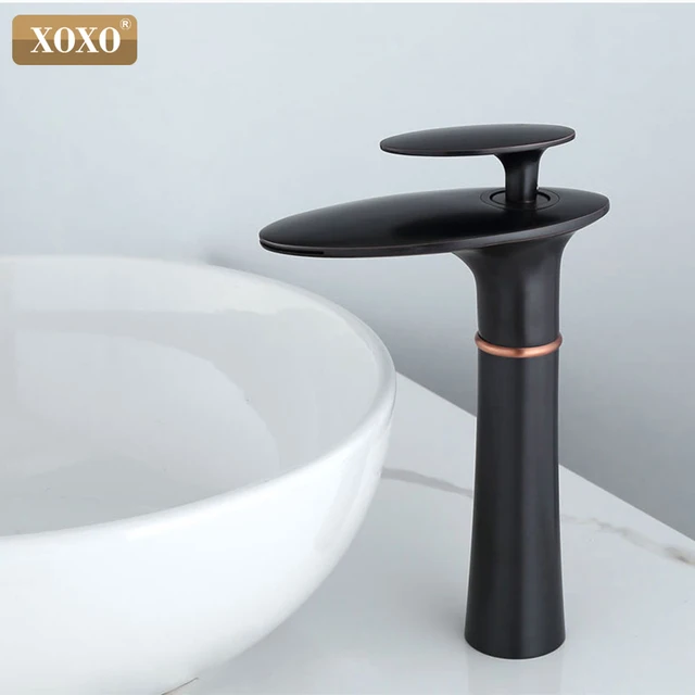 

Basin Faucet Cold and Hot Water Waterfall Bathroom Faucet Single handle Basin Mixer Tap Deck Mount Torneira 23035