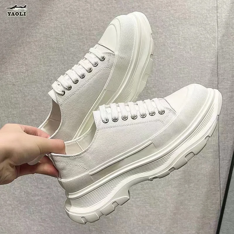 Thick soled height increasing shoes womens sport shoes women chunky platform sneakers women harajuku sneakers