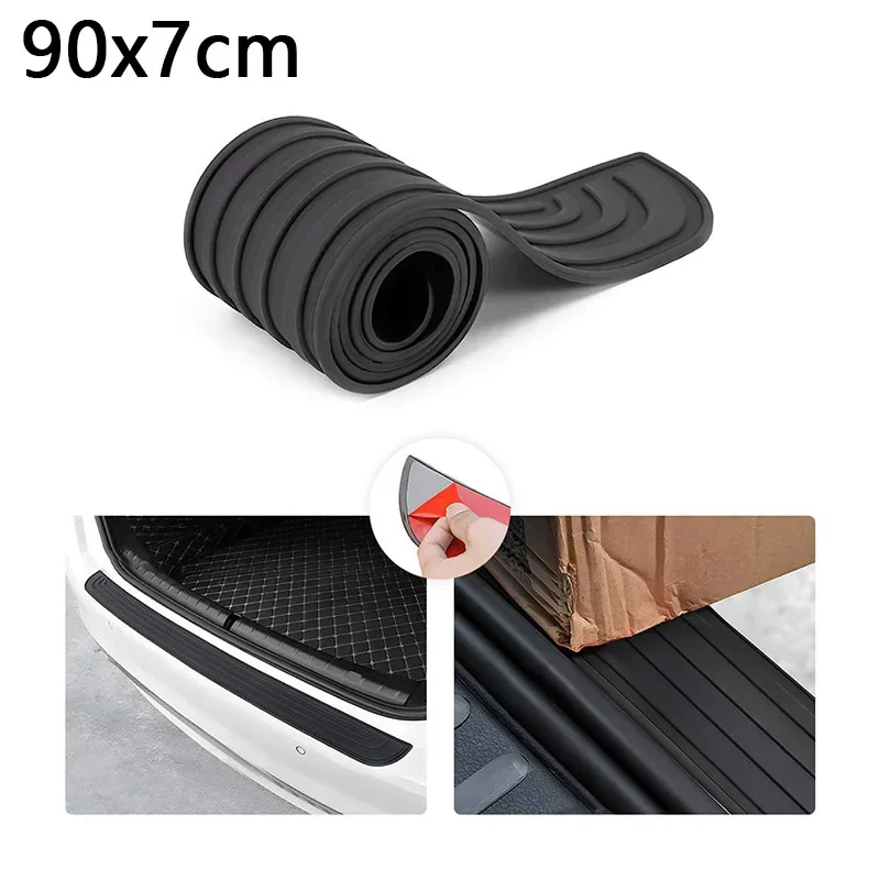 

Универсальная Защита Заднего Бампера Автомобиля, Мягкая Клейкая Пластина Из ПВХ, Защита От Царапин, Полоса Для Защиты Багажника