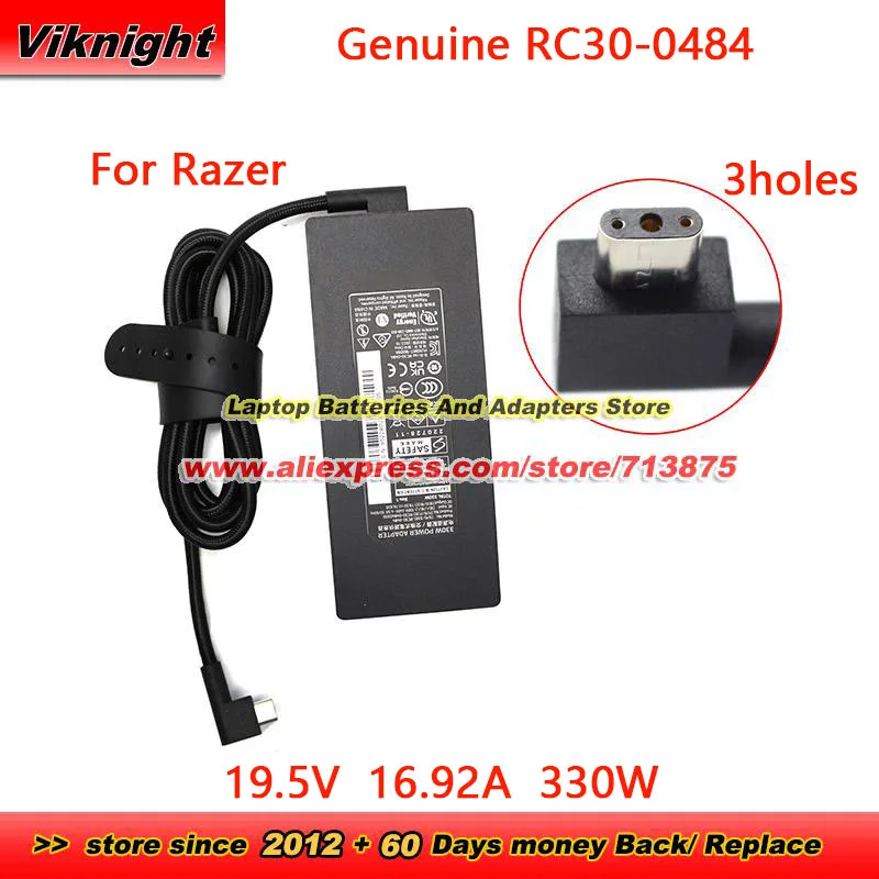 Оригинальный адаптер переменного тока RC30-0484 19 5 В 16 92 А 330 Вт RC30- 04840200 Для RAZER BLADE I9