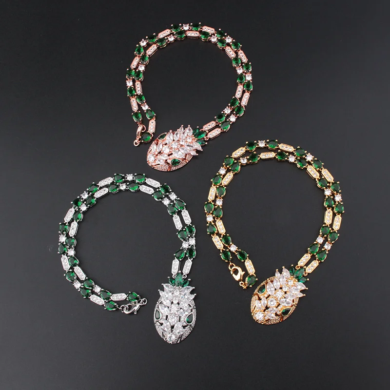 

High Quality 925 Sterling Silver Snake-shape Head Necklace Women's Green Eyes Snake Valentine's Day Luxury Brand Jewelry Gift
