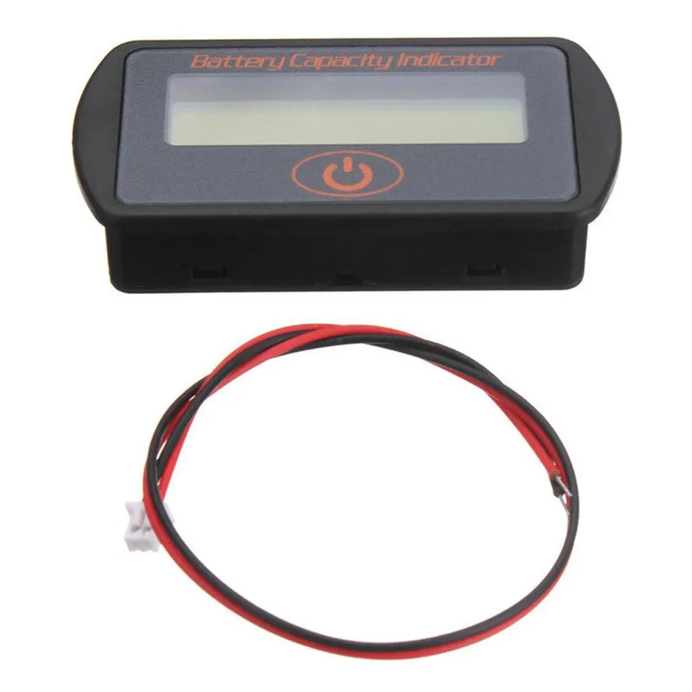 

12 V Lead Acid Battery Percentage Electricity Meter Voltmeter Electric Quantity Display Power Down Memory Function