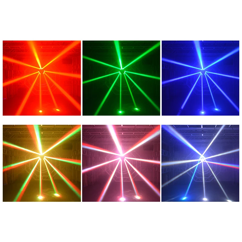 Светодиодный RGBW 4 в 1 9 глаз 3 Вт мини-паук свет девять голов птица движущаяся