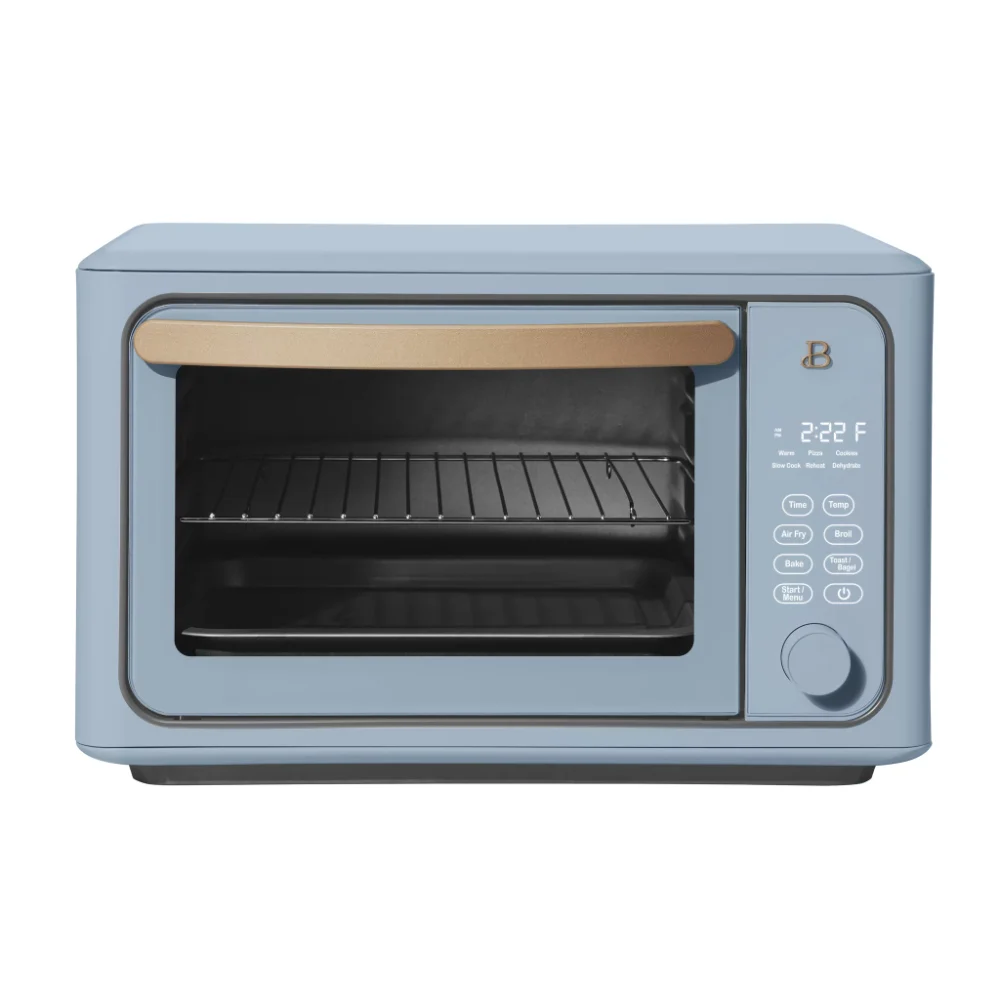 

Beautiful 6 Slice Touchscreen Air Fryer Toaster Oven, Cornflower Blue by Drew Barrymore