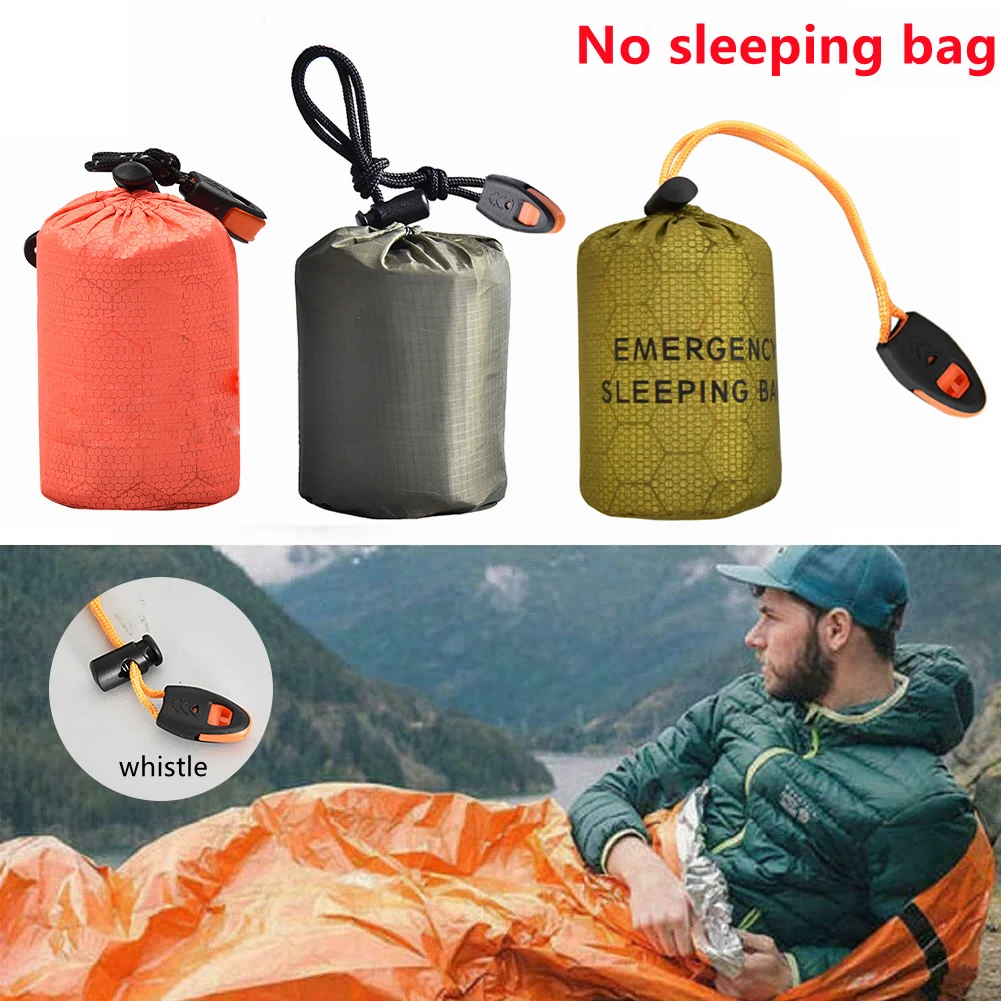 

Portable Outdoor Emergency Thermal Waterproof Sleeping Storage Bag Camping Sack Outdoor Survival Camping Hiking Tool