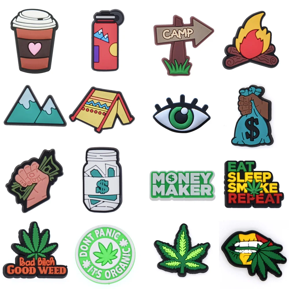 Украшения для обуви JIBZ в виде травы украшения кроксов мальчиков девочек детей