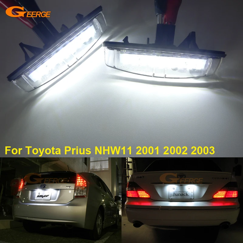

For Toyota Prius NHW11 2001 2002 2003 Ultra bright Smd Led License plate lamp light lamp No OBC error car Accessories