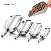 1080ml kitchen ice scoop aluminum alloy shovel for ice grain coffee beans scoops bar ice scraper storage tool home coffee spoon