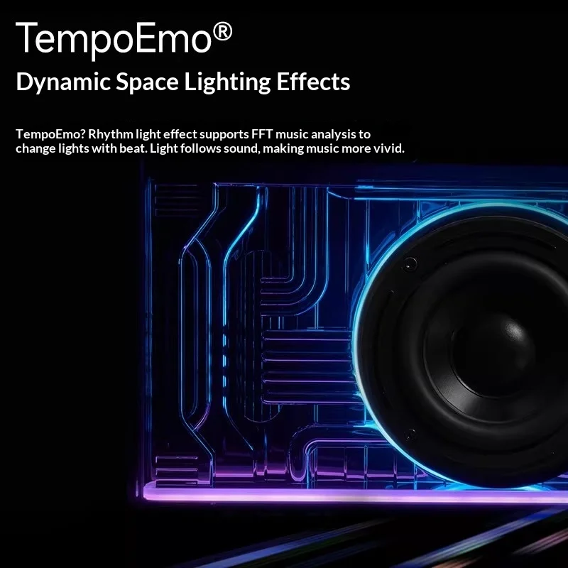 Фото Акустическая система Edifier Flower NEW-X Pro GaN с поддержкой AirPlay 2, дисплеем времени, RGB-подсветкой, технологией Cool Energy Sound – идеальный подарок для геймеров №5