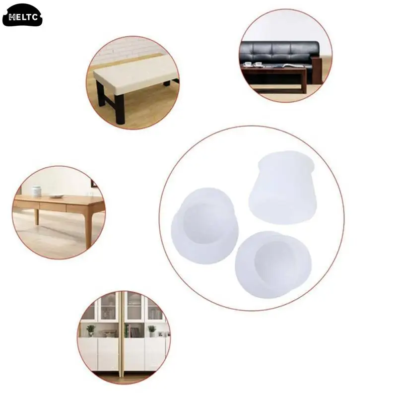 20pcs/lot Furniture Leg Protection Cover Table Feet Pad Floor Protector For Chair Leg Floor Protection Anti-slip Table Legs PVC