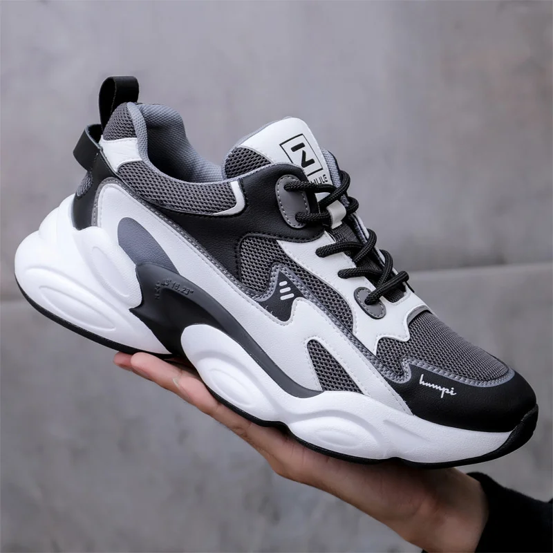 

Роскошная Брендовая обувь из натуральной кожи с плюшевой подкладкой для бега на осень и зиму, новинка 2023, модная мужская повседневная спорт...