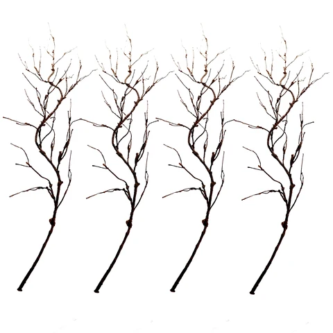 Искусственные гибкие ветки деревьев 160 см/63 дюйма, 4 шт., «сделай сам», семейные деревья, Настенный декор для комнаты, 3D фоторамка, поддельные стволы, подвесные лозы
