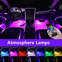 ambient lamp led car foot ambient light with usb remote control wireless bluetooth app auto interior decorative atmosphere light