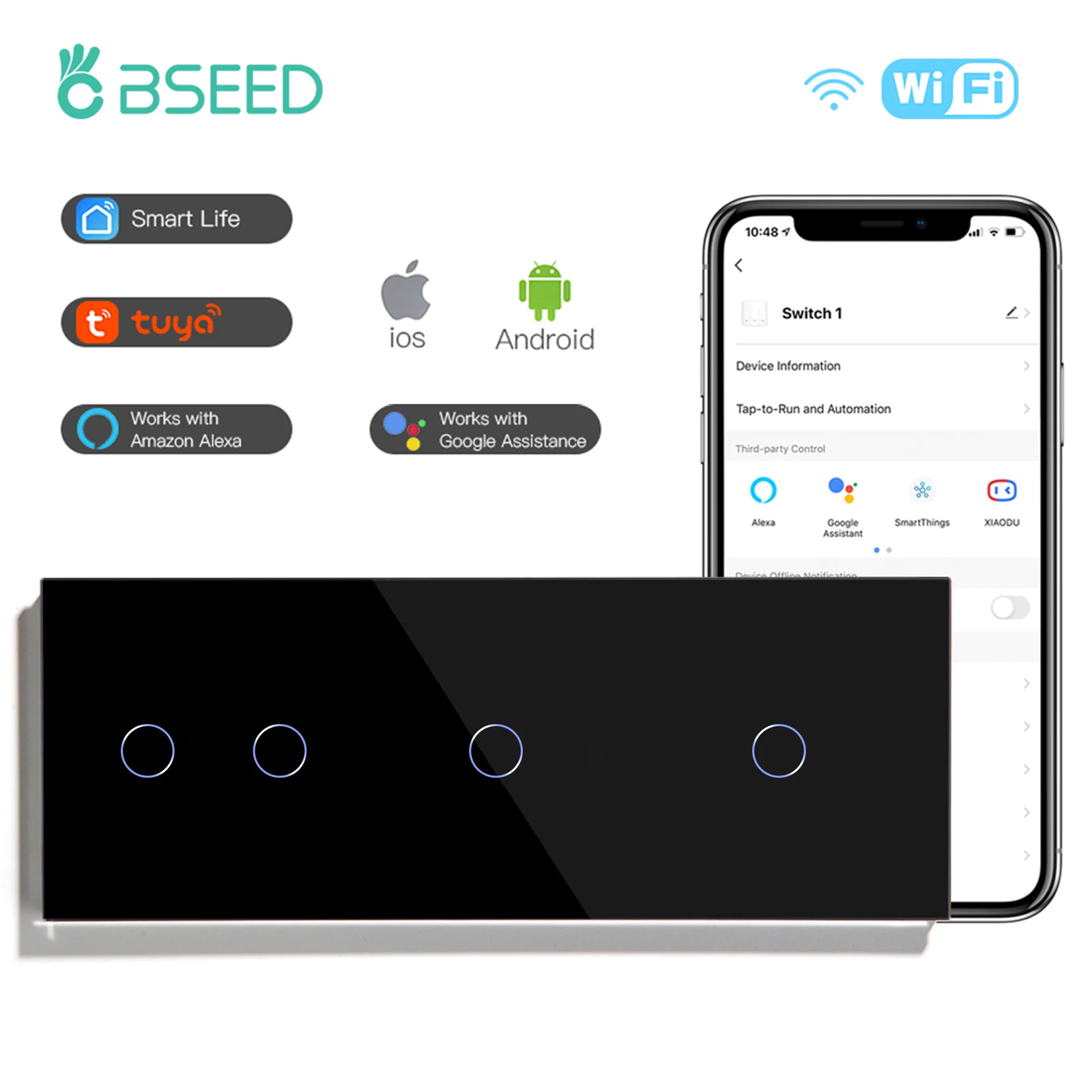 

Сенсорные выключатели BSEED Wi-Fi
