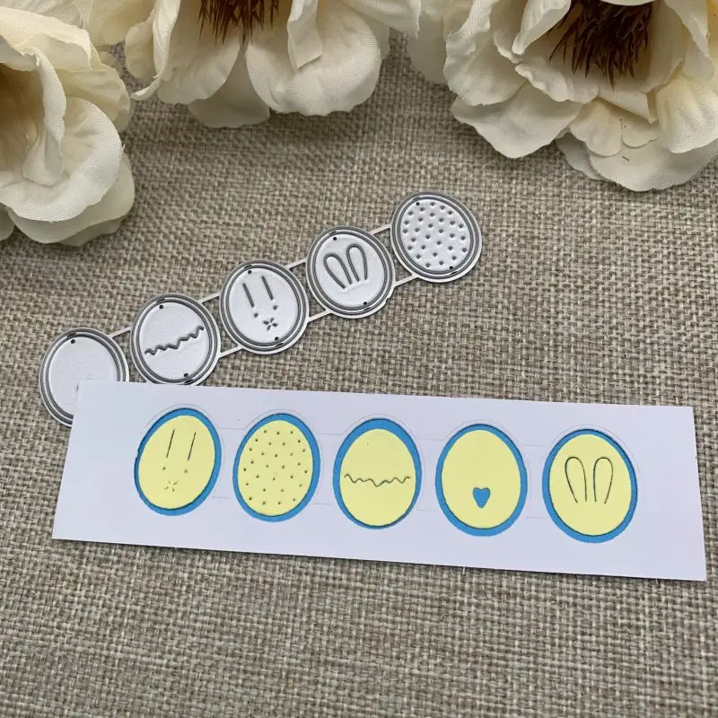 

Трафареты с пасхальными яйцами, ушками кролика, металлические штампы, трафареты для «сделай сам», скрапбукинг, декоративная ручная работа, ...