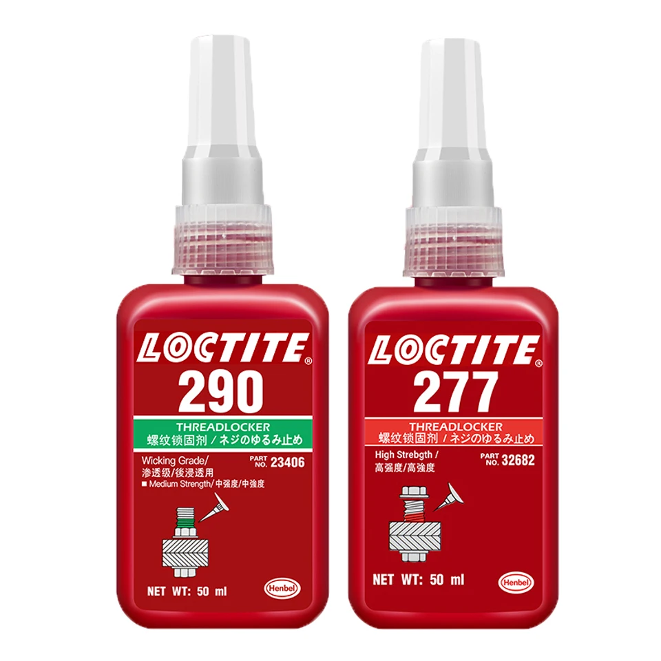

5pcs Threadlocker Loctite 277 high strength red High temperature glue Loctite 290 wicking grade Screw Adhesive Thread Sealing