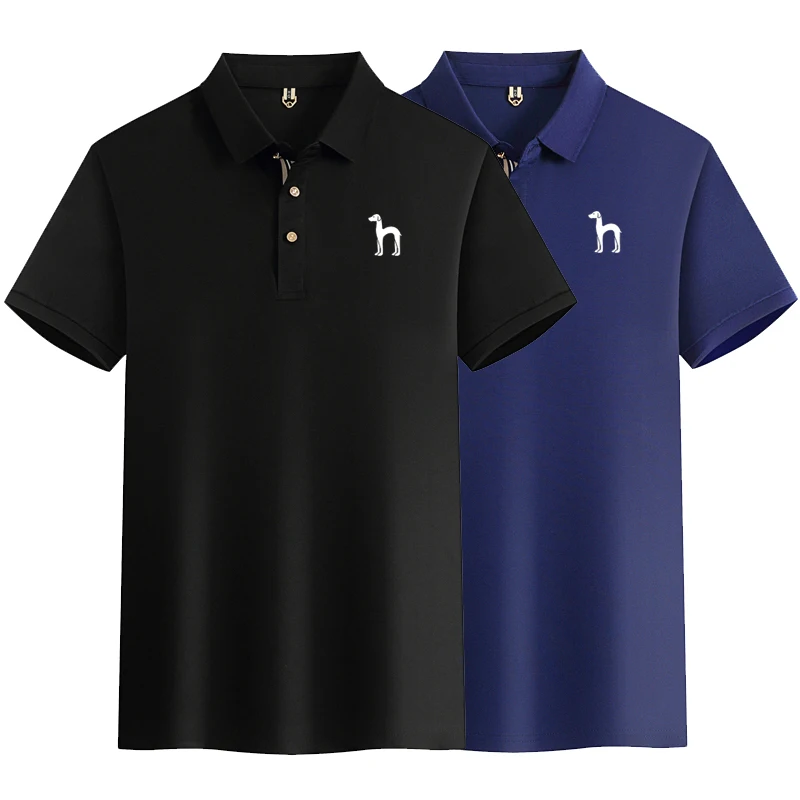 

Korea Summer New Men's Polo Shirts High Quality Leisure Breathable Polo Shirt Spandex Short Sleeve Tops Wear Man Polos M-4XL