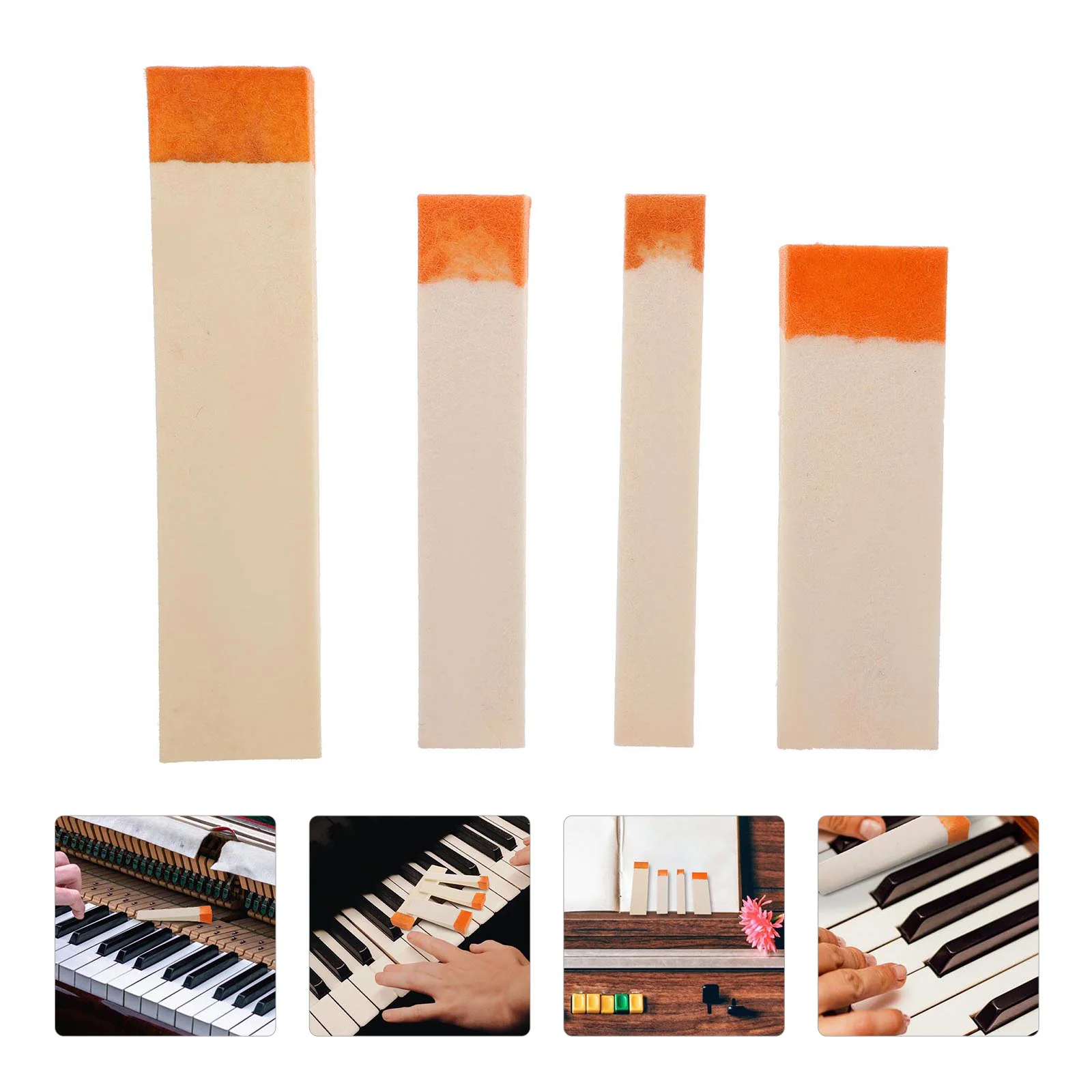 

Piano Tuning Mute Tools Professional Blocks Tuner Kit Felt Muffler Stop Sticks Sound Accessories Turning Wool Wedges Mutes