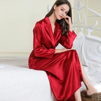 pajamas for women robe night dress silk satin pijama sexy mujer sleepwear robes nightwear sexy kimono bathrobe home clothes