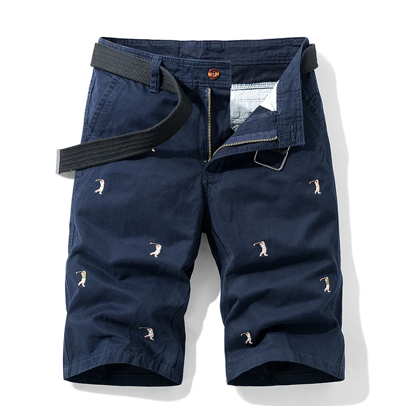 Pure Cotton Summer Mens Cargo Shorts Boys Casual Pocket Streetwear Plus Size Male Long Bermuda Graphic Z148