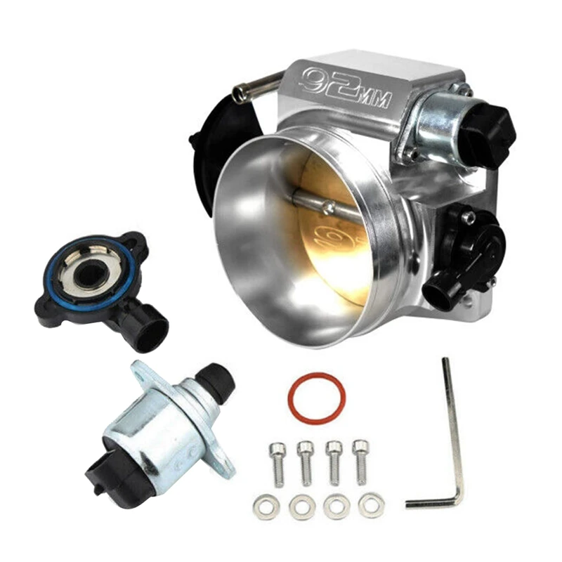 92Mm Throttle Body With TPS IAC Position Sensor For LSX LS LS1 LS2 LS7 Parts Accessories