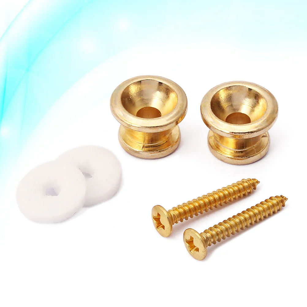 

2 PCS/ Set Metal Guitar Security Strap Locks Buttons for Acoustic Guitar Accessories Replacement