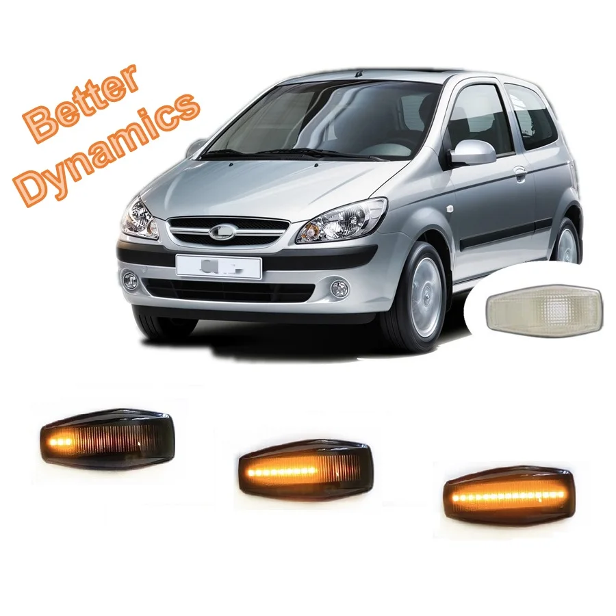 Для Hyundai Getz TB 2001 2002 2003 2004 2005 2006 2007 2008 2009 2010 2011 динамический индикатор светодиодный