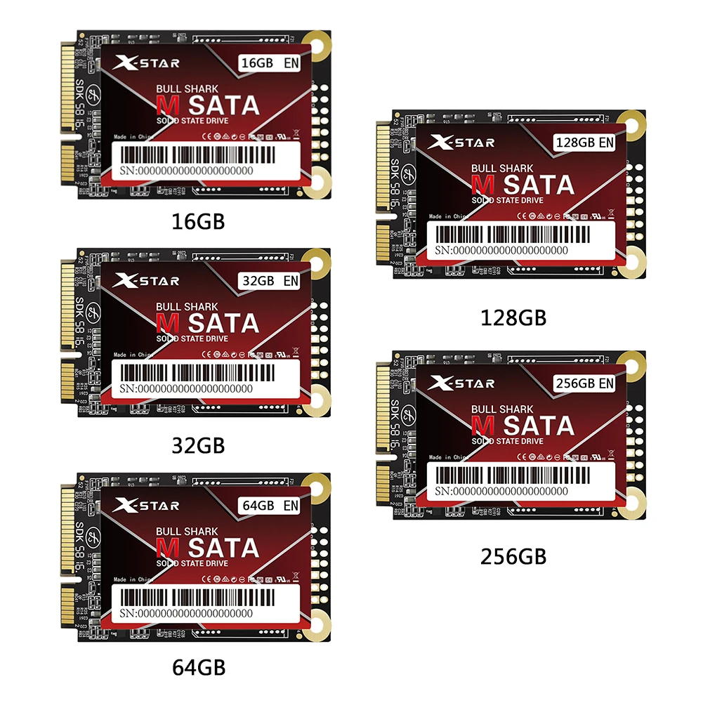 

MSATA SSD HDD Внутренний твердотельный жесткий диск для компьютера ноутбука сервера 16 Гб/32 ГБ/64 Гб/128 ГБ/256 ГБ для Dell Lenovo