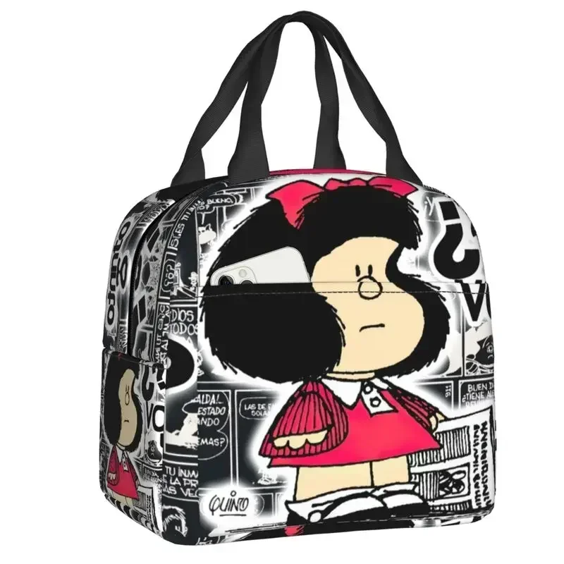 Изолированный Ланч-бокс Mang Mafalda для женщин мультяшный термальный охладитель