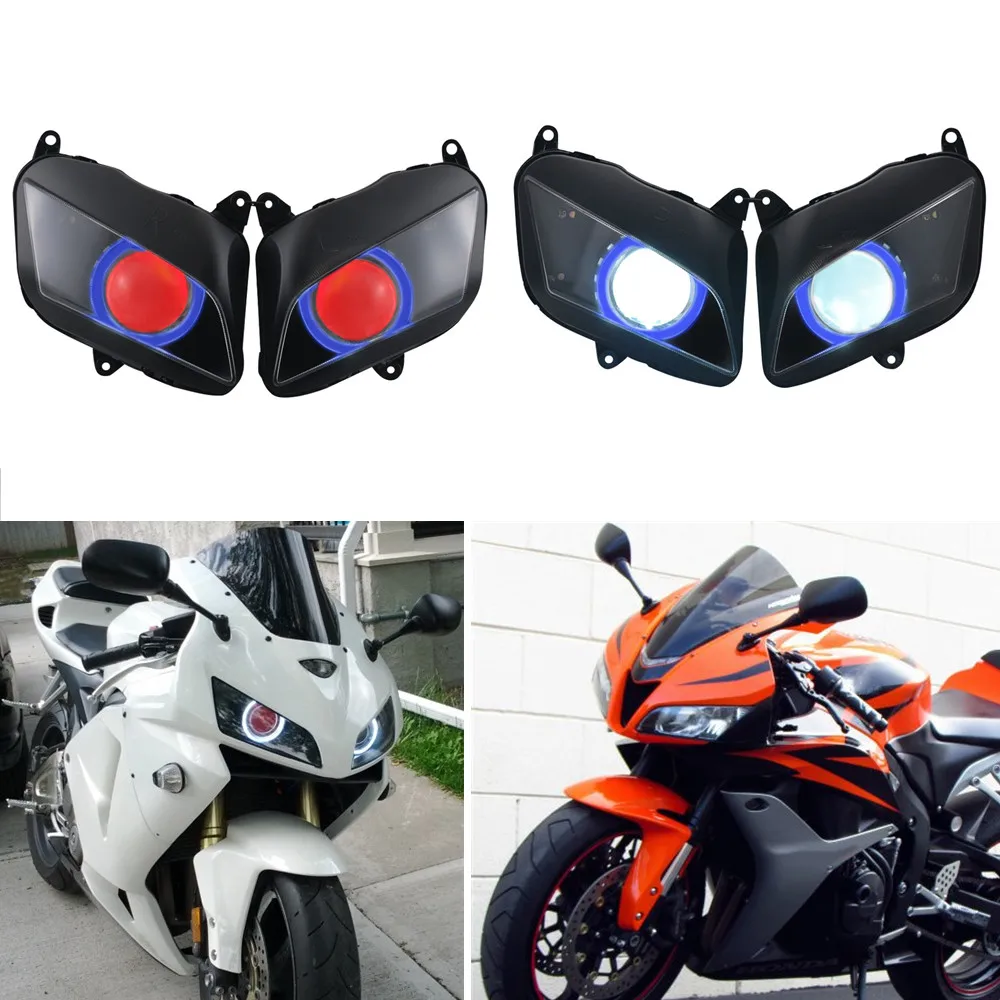 

Moto Accessory Custom HID Head Lamp Projector Conversion Racing Headlight Assembly Fit For HONDA CBR600RR F5 CBR 600RR 2007-2012
