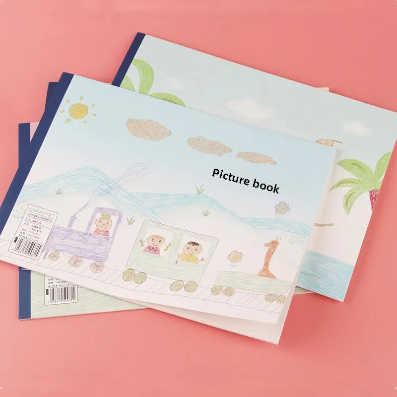 Милый мультяшный альбом для рисования формата А4 хрустальный узор детская