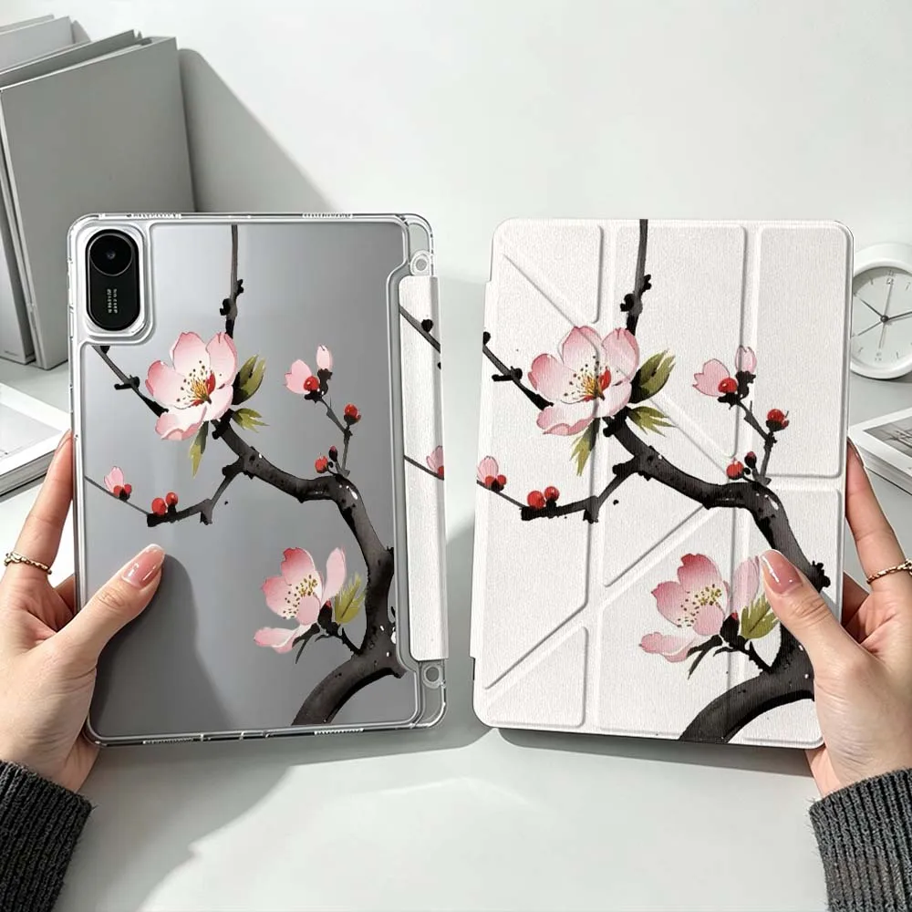 Чехол для планшета Art Branches Flowers Soft для Xiaomi Mi Pad 8 7 6 5 Pro Redmi Pad SE 2 Poco Pad Foldable 3Y (art.: 3920dbf79342c) - 3920dbf79342c