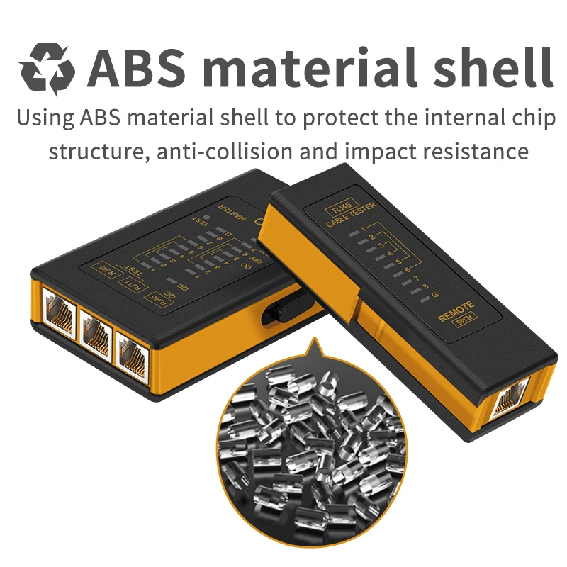 Burboro Professional Network Cable Tester RJ45 RJ11 RJ12 CAT5 UTP LAN Network Tracker Cable Tester Network Repair Tools