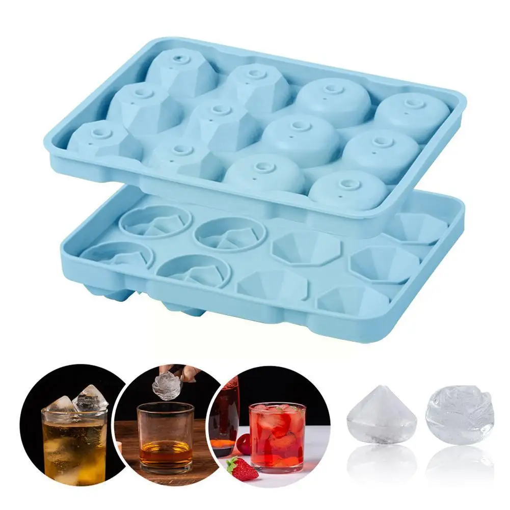 

Stereoscopic Rose Silicone Ice Lattice Mold Diy Whisky Mold Iced Mold Cover Ice Block Bar Drink With Cold Home W6y4