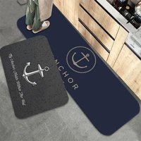boat anchor kitchen mat ins style soft bedroom floor house laundry room mat anti skid hotel decor mat