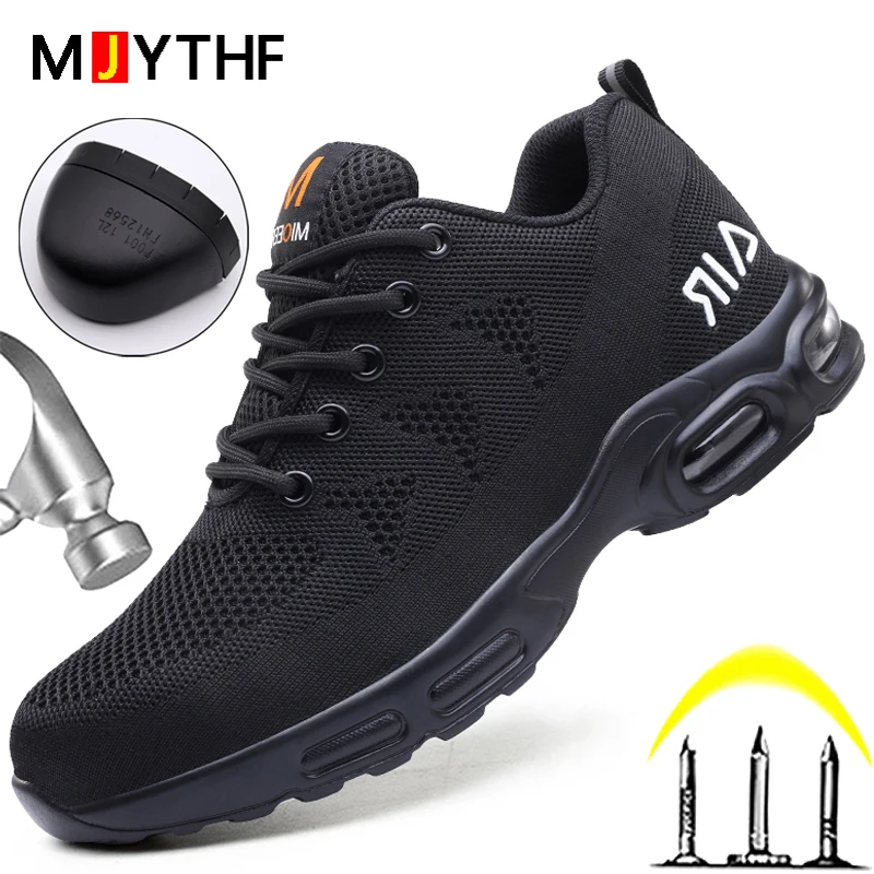 Air Cushion Work Shoes Fashion Breathable Work Security Shoe