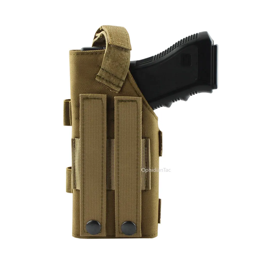 

Tactical Gun Holster Molle For Right Handed Shooters Modular Belt Pistol HolsterM9 1911 Glock 17 19 22 23 31 32 34 35