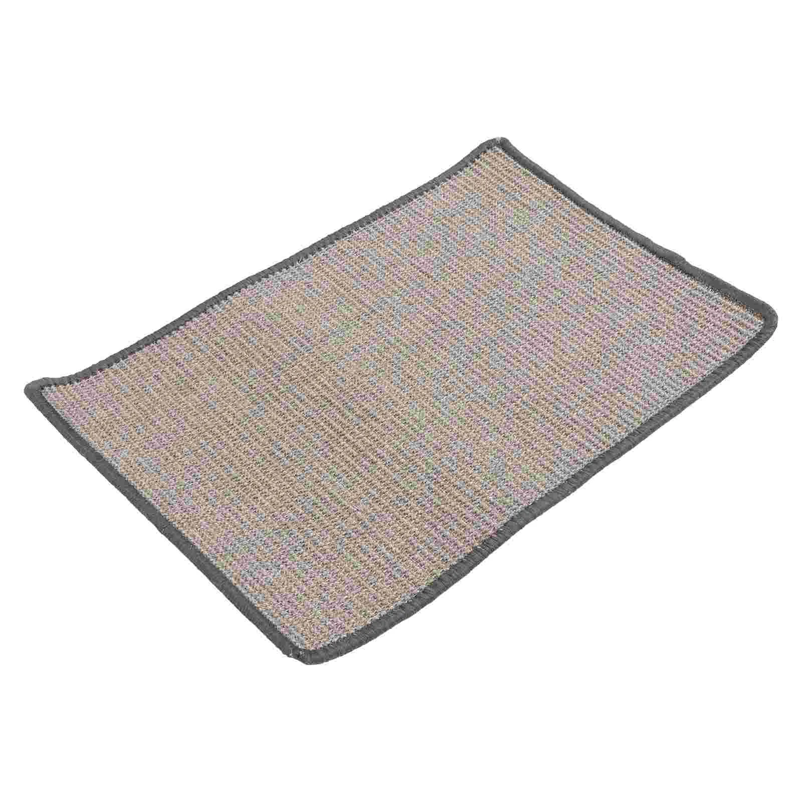 

Cat Scratch Mat Natural Sisal Floor Scratching Pad for Cat Grinding Paw