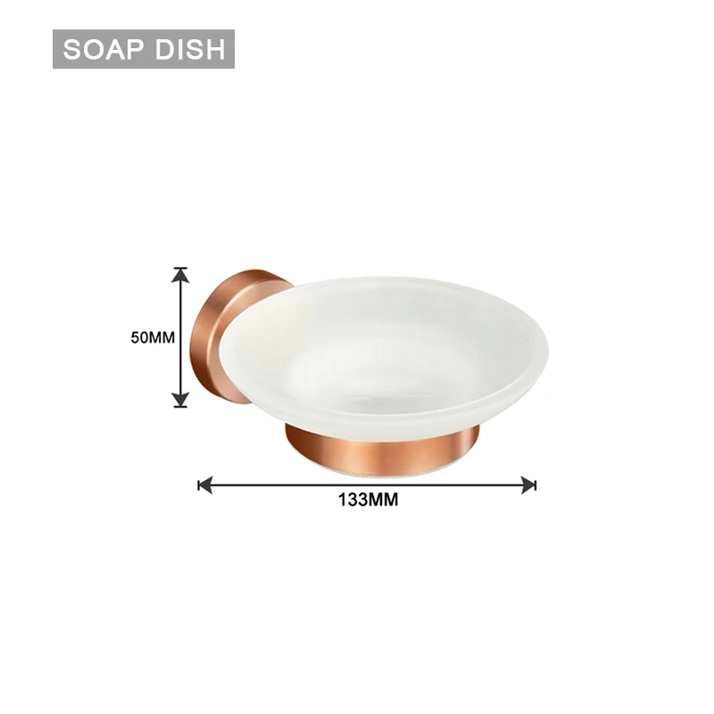 

Набор аксессуаров для ванной Brushed Rose Gold