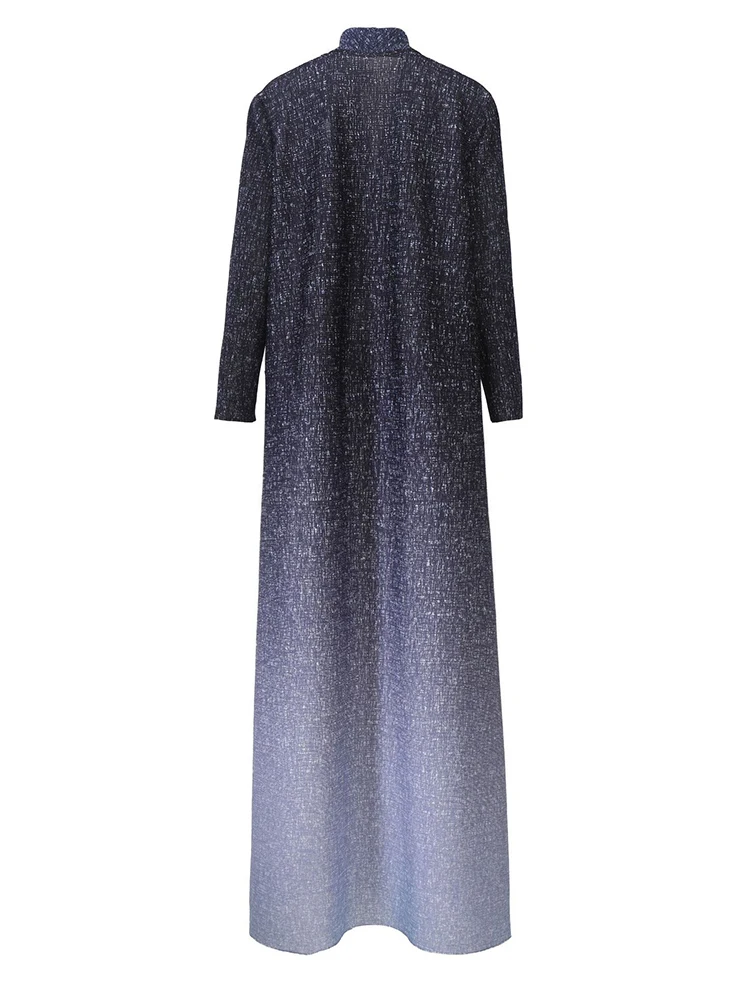 Женский Длинный свободный Тренч GVUW плиссированная ветровка с отложным