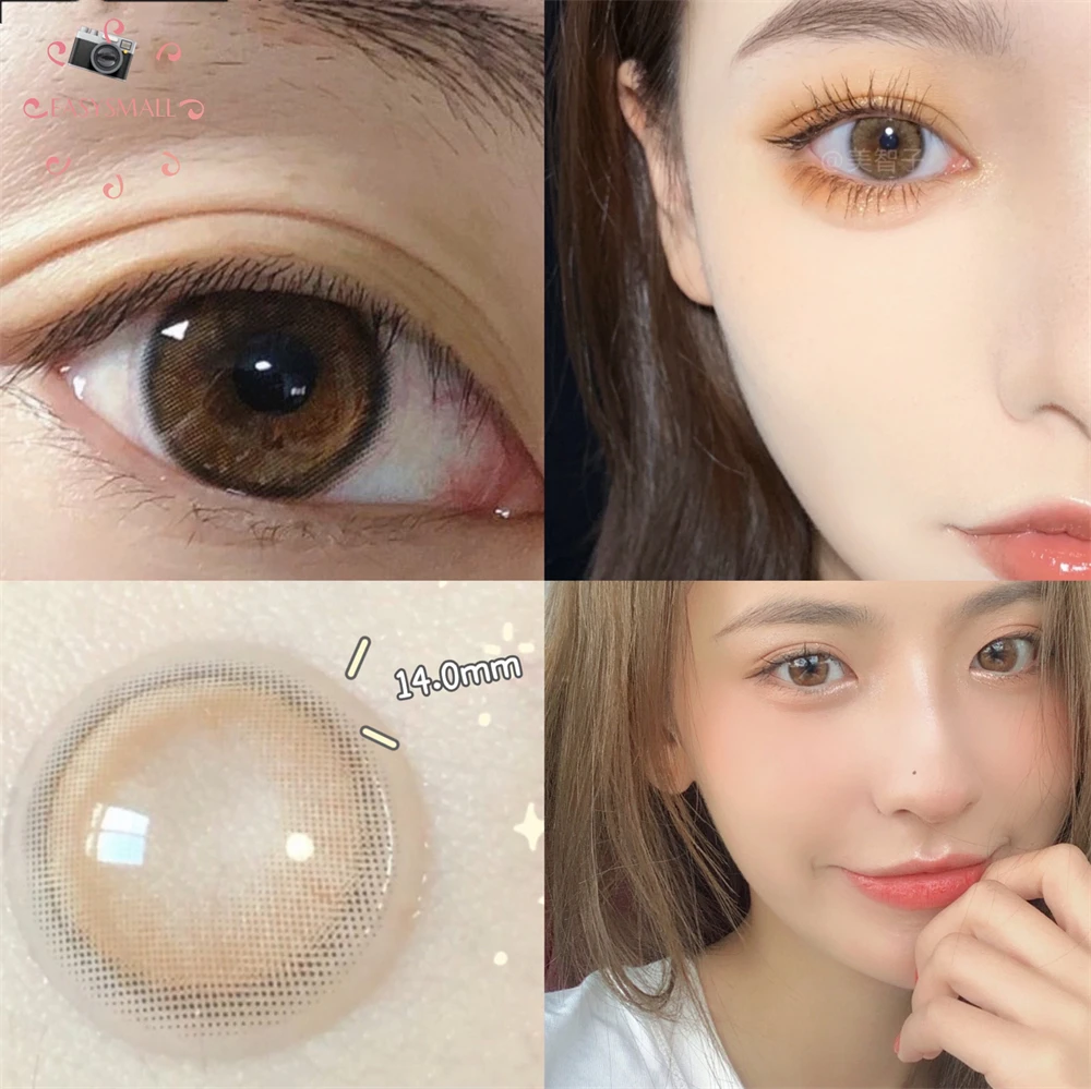 

mint brown Natural Color Lens Eyes Yearly Color Contact Lenses For Eyes small Beauty pupil Contact Lens Eye Cosmetic