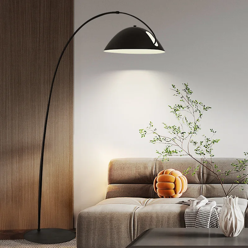

Modern Fishing Floor Lamp E27 Living Room Hall Bedroom Hotel Background Wall Stand Lamp Baking Paint Iron Art Industrial Lamp
