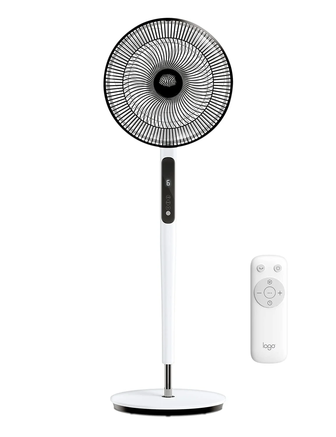 

Diameter 9-Speed Oscillating Floor Pedestal Fan with Electric Remote Control - 9 Wind Speeds, Tilt-Back Fan Head, Adjustable Osc