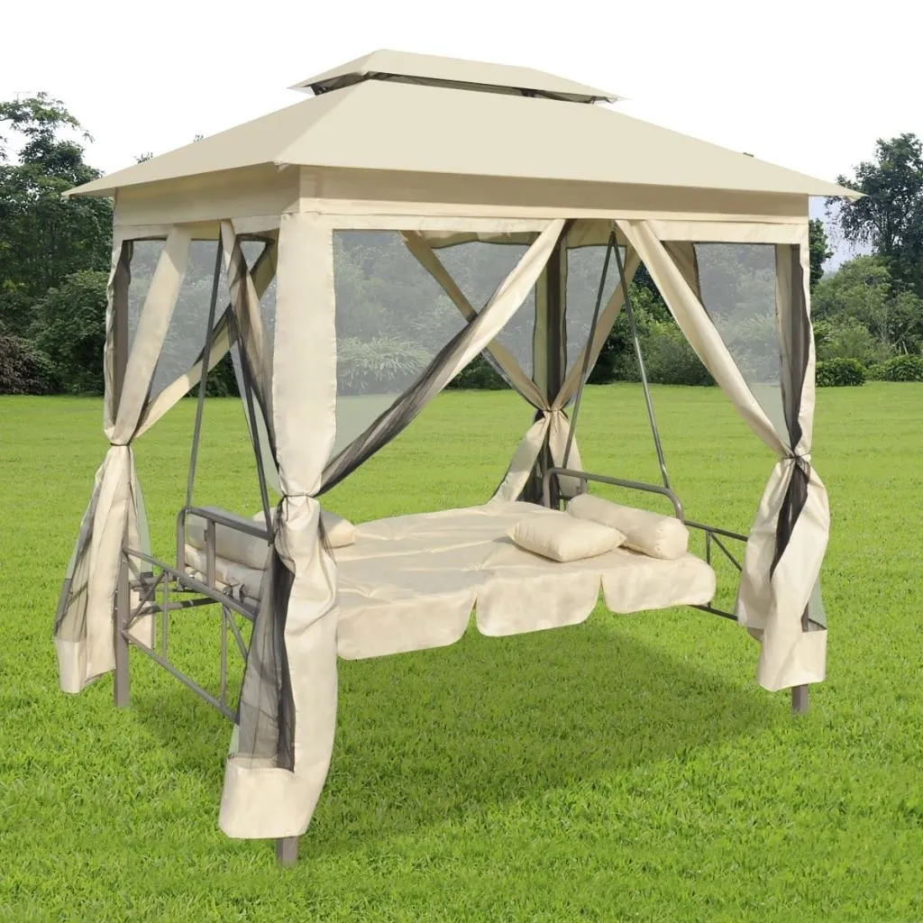 

Gazebo Swing Chair Cream White