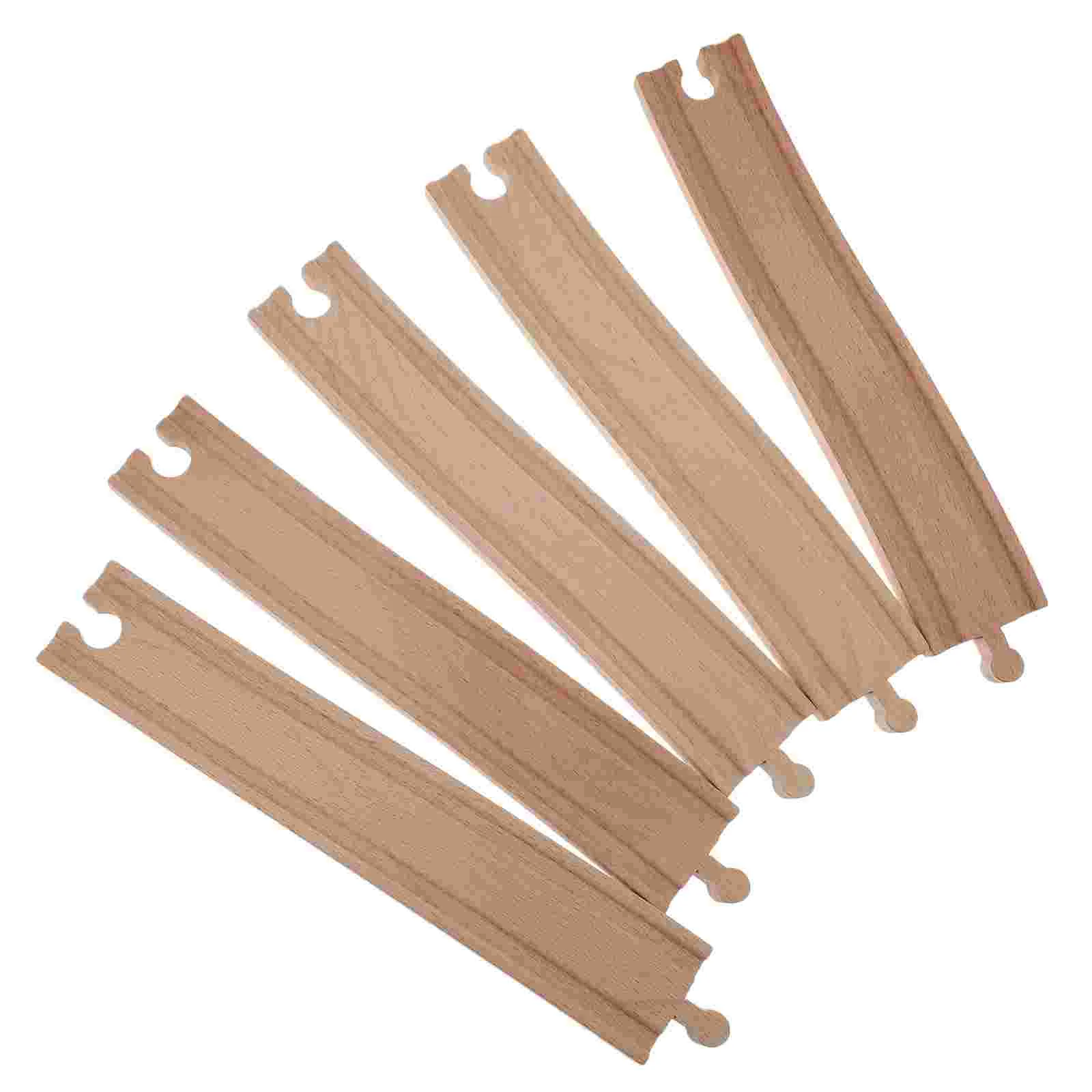 

Track Toy Kids Train Railway Expansion Accessories Educational Toys The Wooden Scene Assemble Child Tools