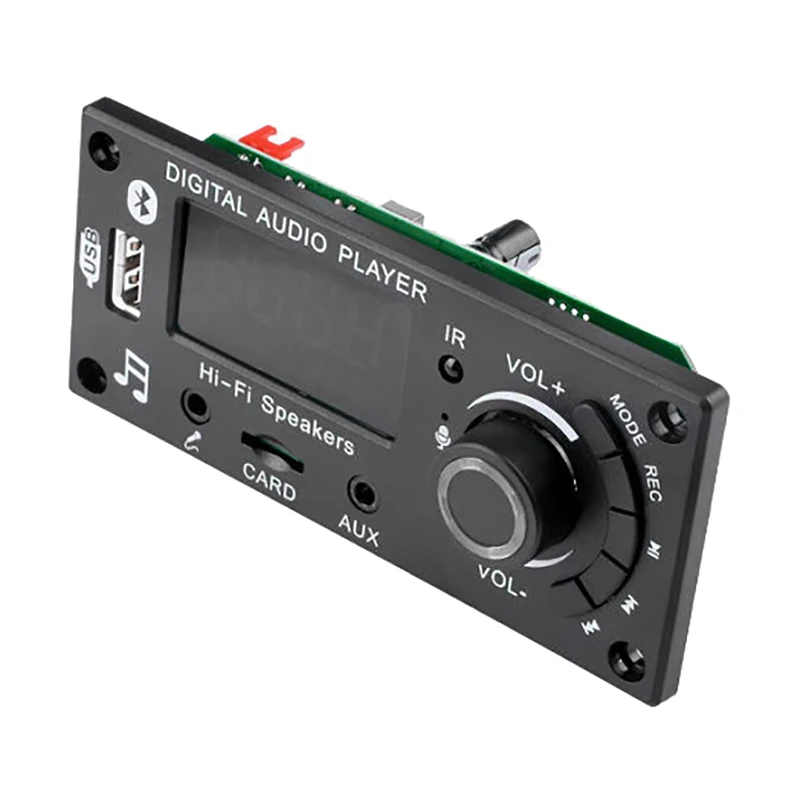 Плата MP3 декодера усилителя звука 2*50 Вт Bluetooth автомобильная лампа с радио