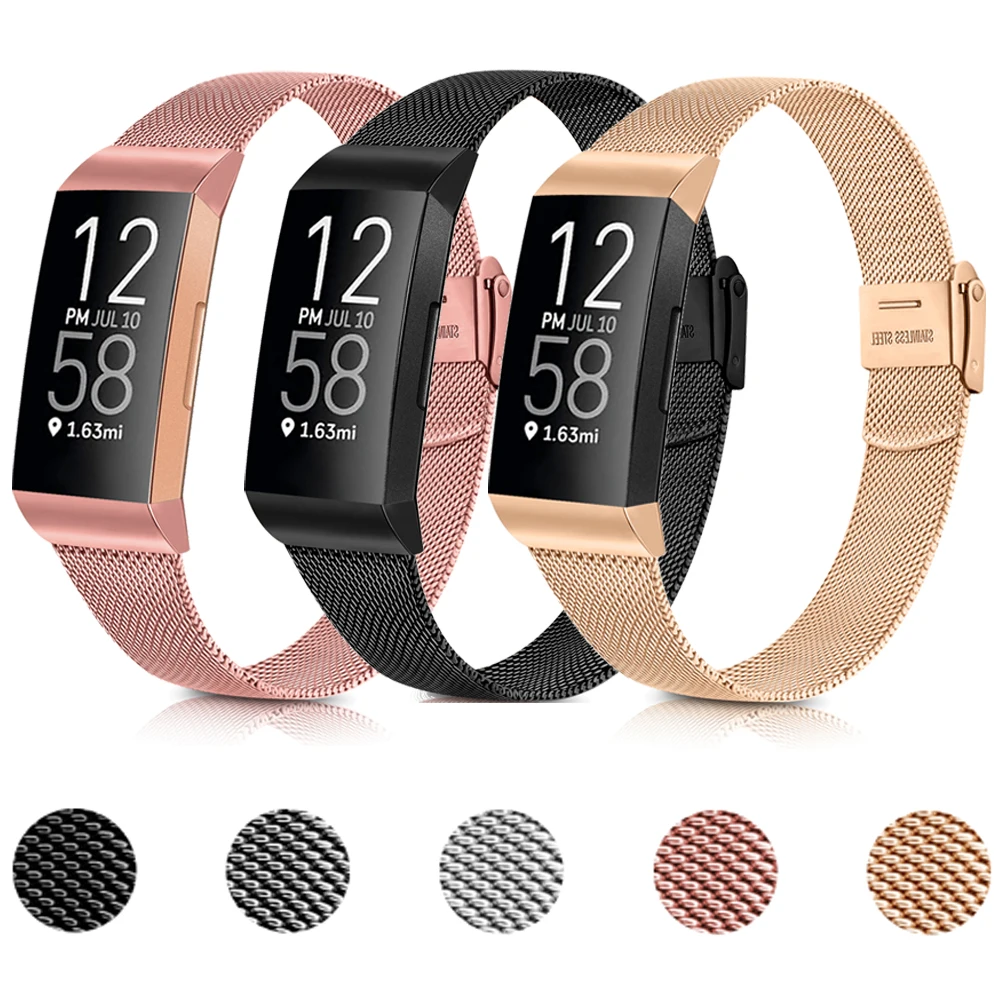 

Ремешок «Миланская петля» для часов Fitbit Charge 3 4, сменный Браслет с застежкой для Fitbit Charge 4 3 SE