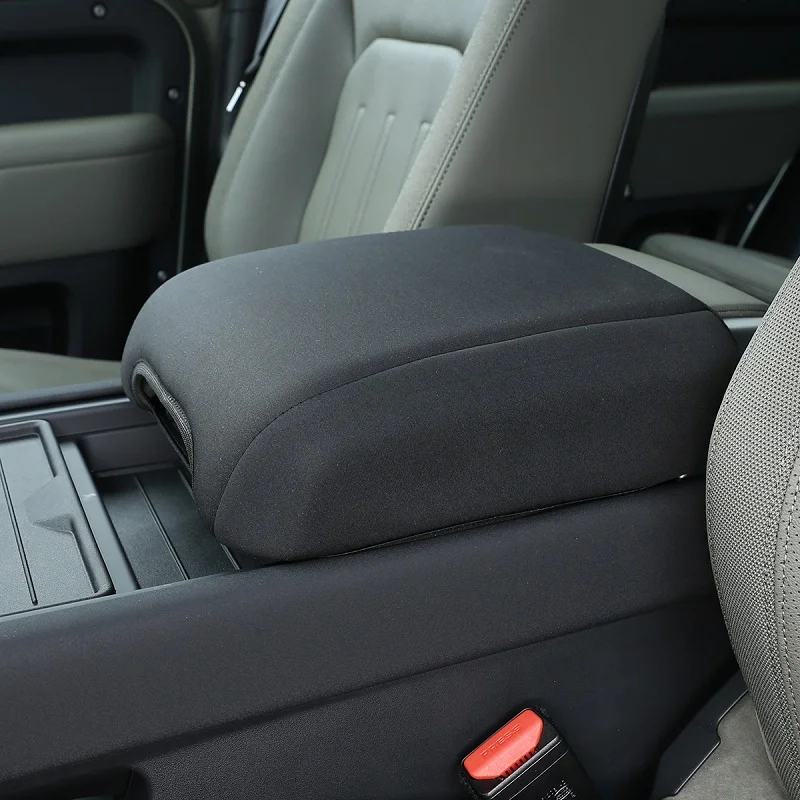 

Черный хлопковый подлокотник для автомобильного сиденья Land Rover Defender 110 2020, центральная консоль, чехол, автомобильные аксессуары jj
